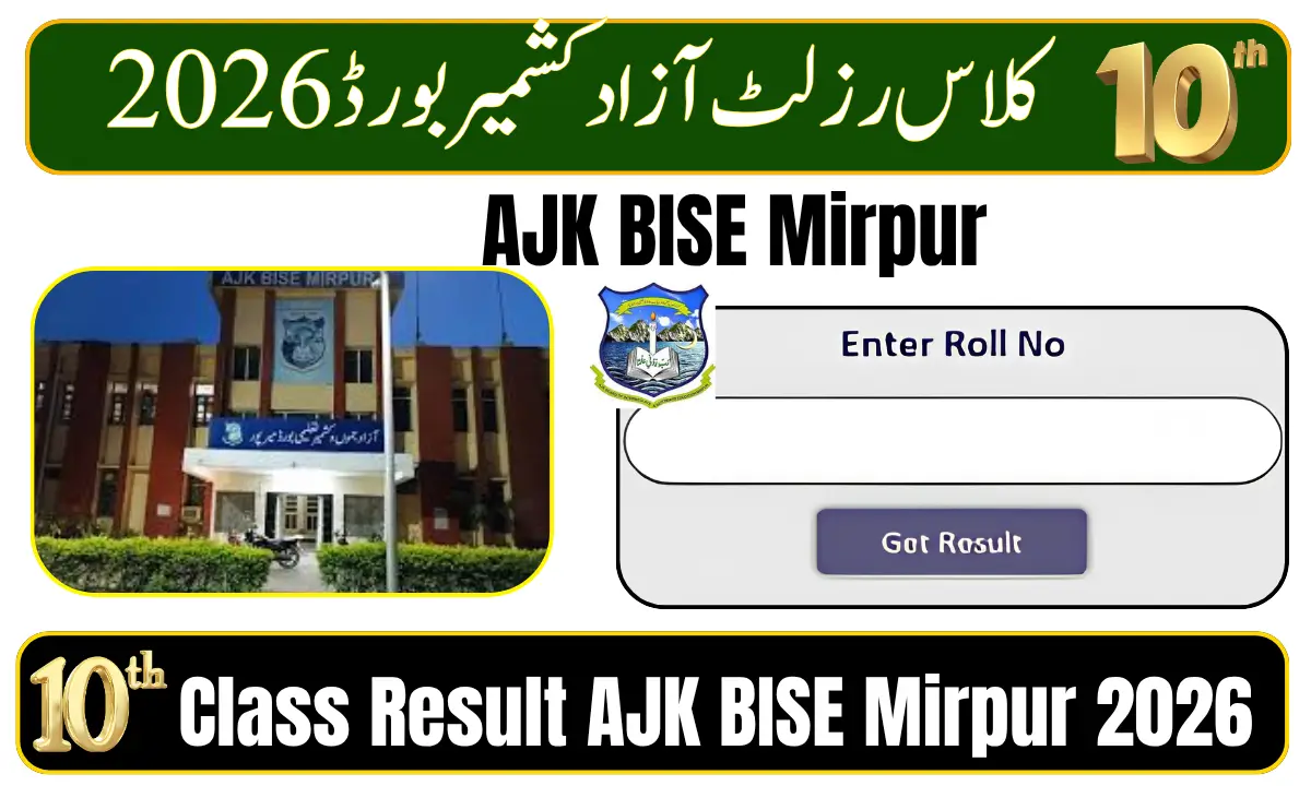 10th Class Result AJK BISE Mirpur 2026