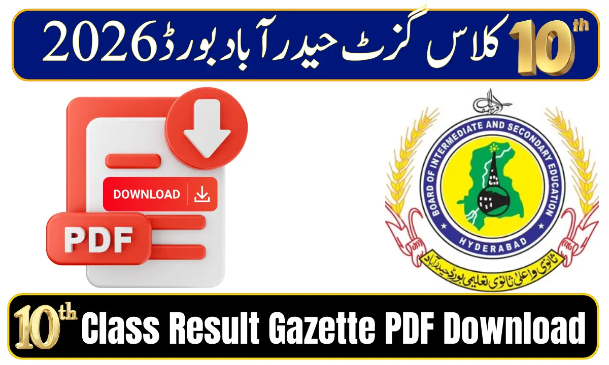 BISE Hyderabad 10th Class Result Gazette