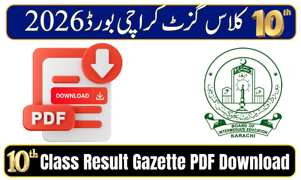BISE Karachi 10th Class Result Gazette